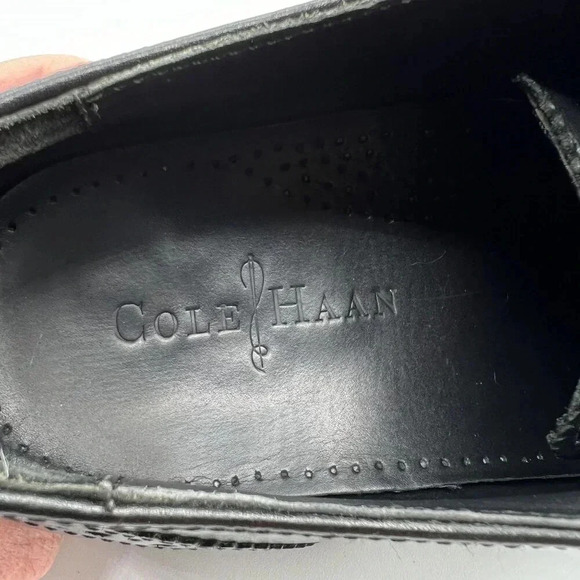 Cole Haan Air Madison Wingtip Oxford Mens 10.5 Dress Shoe Black C10145 Timeless - Picture 13 of 16